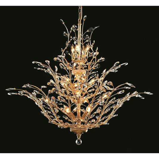 Gold Chandelier with Royal Cut Crystal