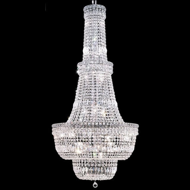 Polished chrome 34 Light crystal Chandelier