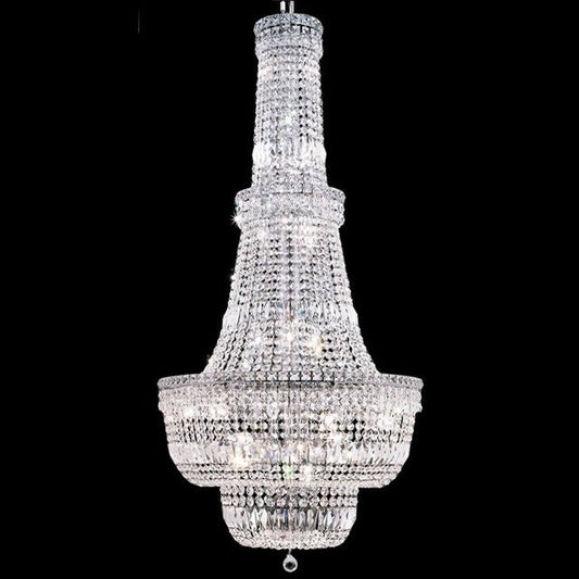 Polished chrome 34 Light crystal Chandelier