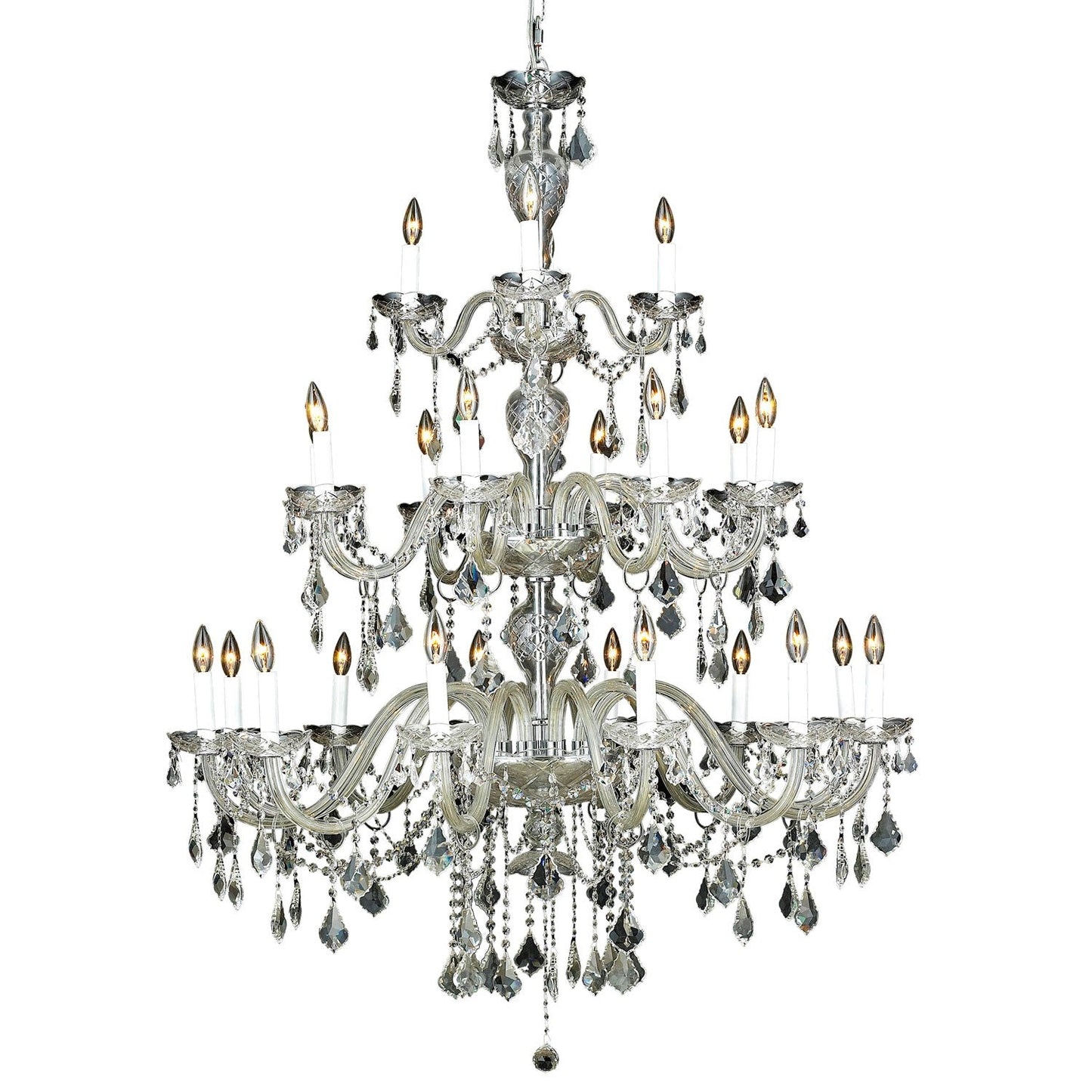 45-Inch Chandelier with Royal Cut Clear Crystal