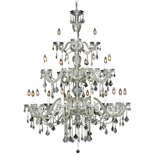 45-Inch Chandelier with Royal Cut Clear Crystal