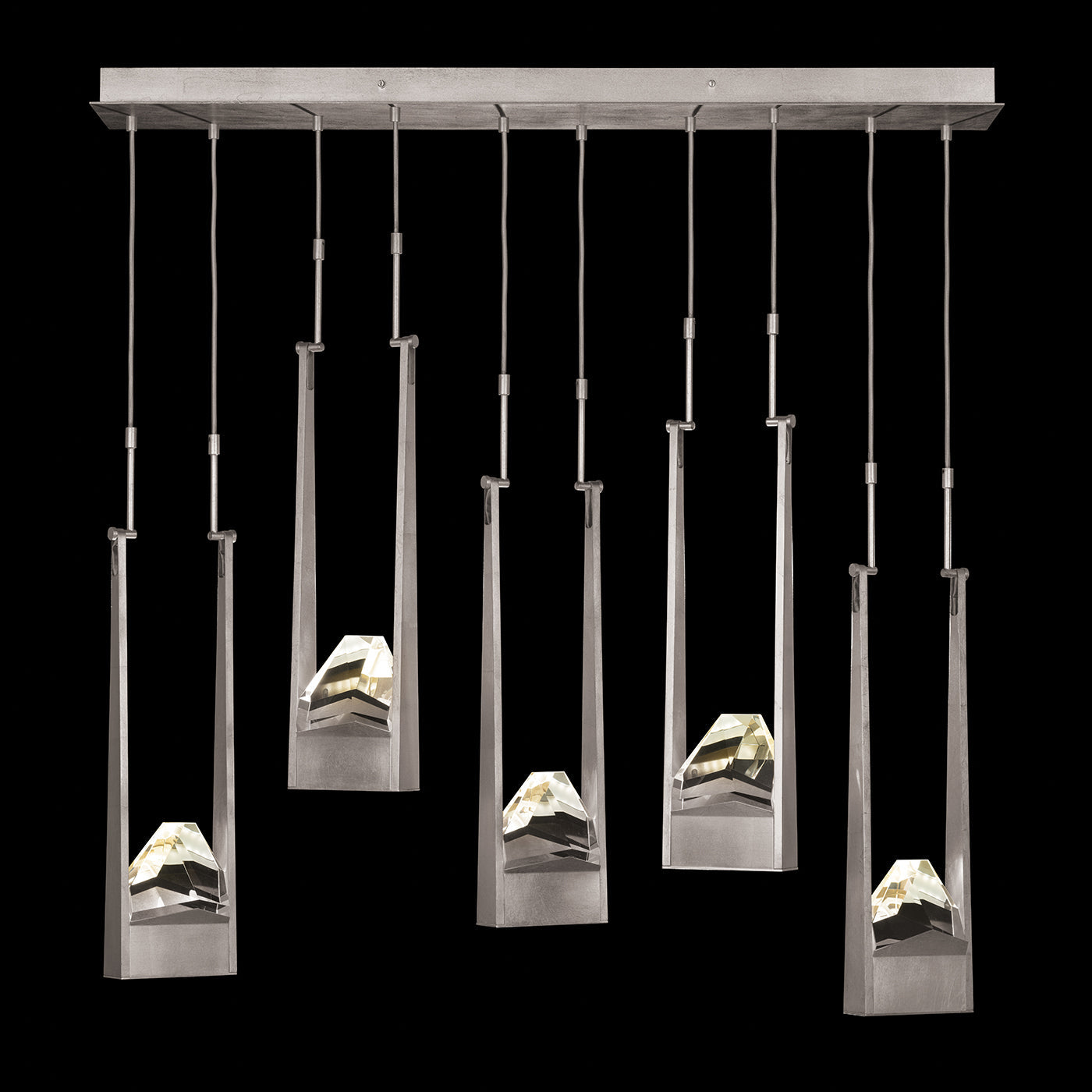 Fine Art Strata 50" Five Drop Linear Pendant