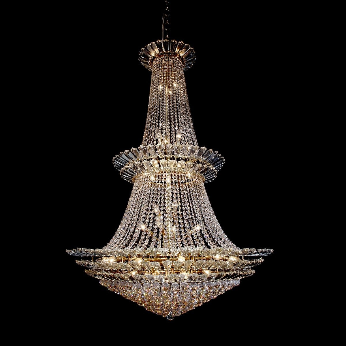 Gold plated 28 Light crystal Chandelier