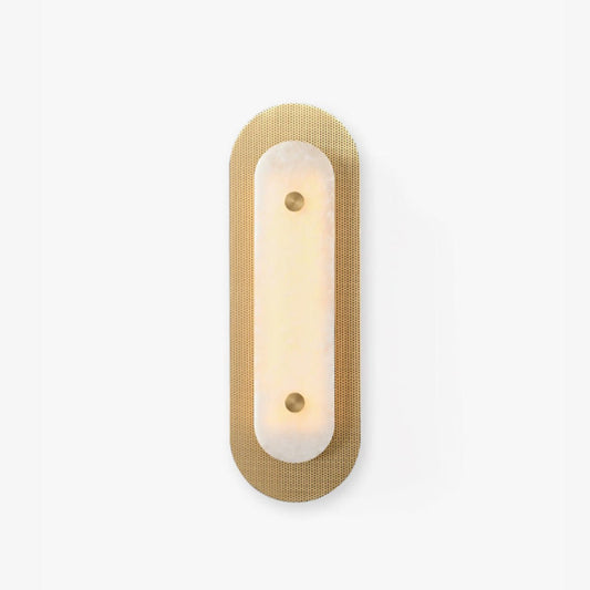 Aurelia Perforated Alabaster Wall Sconce