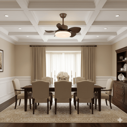 Terra Walnut Ceiling Fan Light