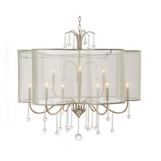 John Richard Antique Parisian Silver Nine-Light Chandelier