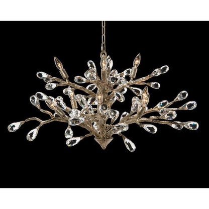 John Richard Budding Crystal Ten-Light Chandelier