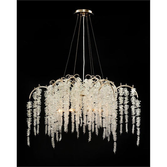 John Richard Cascading Crystal Six-Light Chandelier