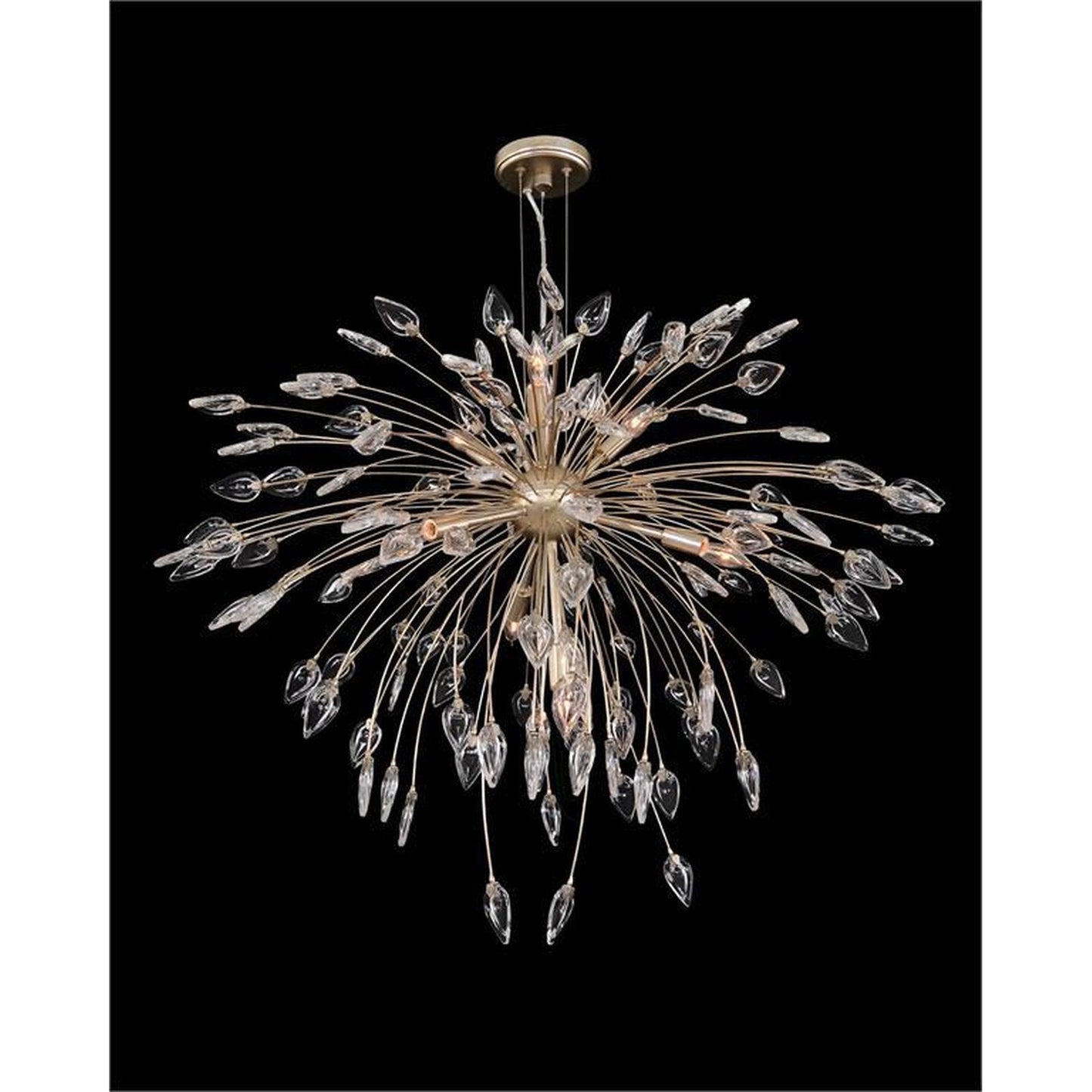 John Richard Reveille: Crystal Constellation Seven-Light Pendant Chandelier