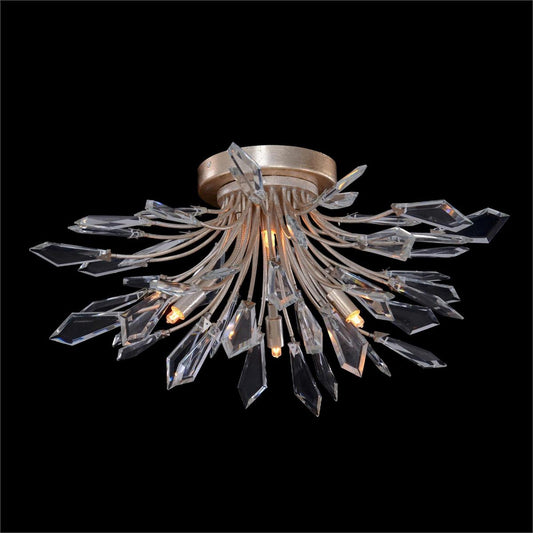 John Richard Kotta Four-Light Cut-Crystal Flush Mount