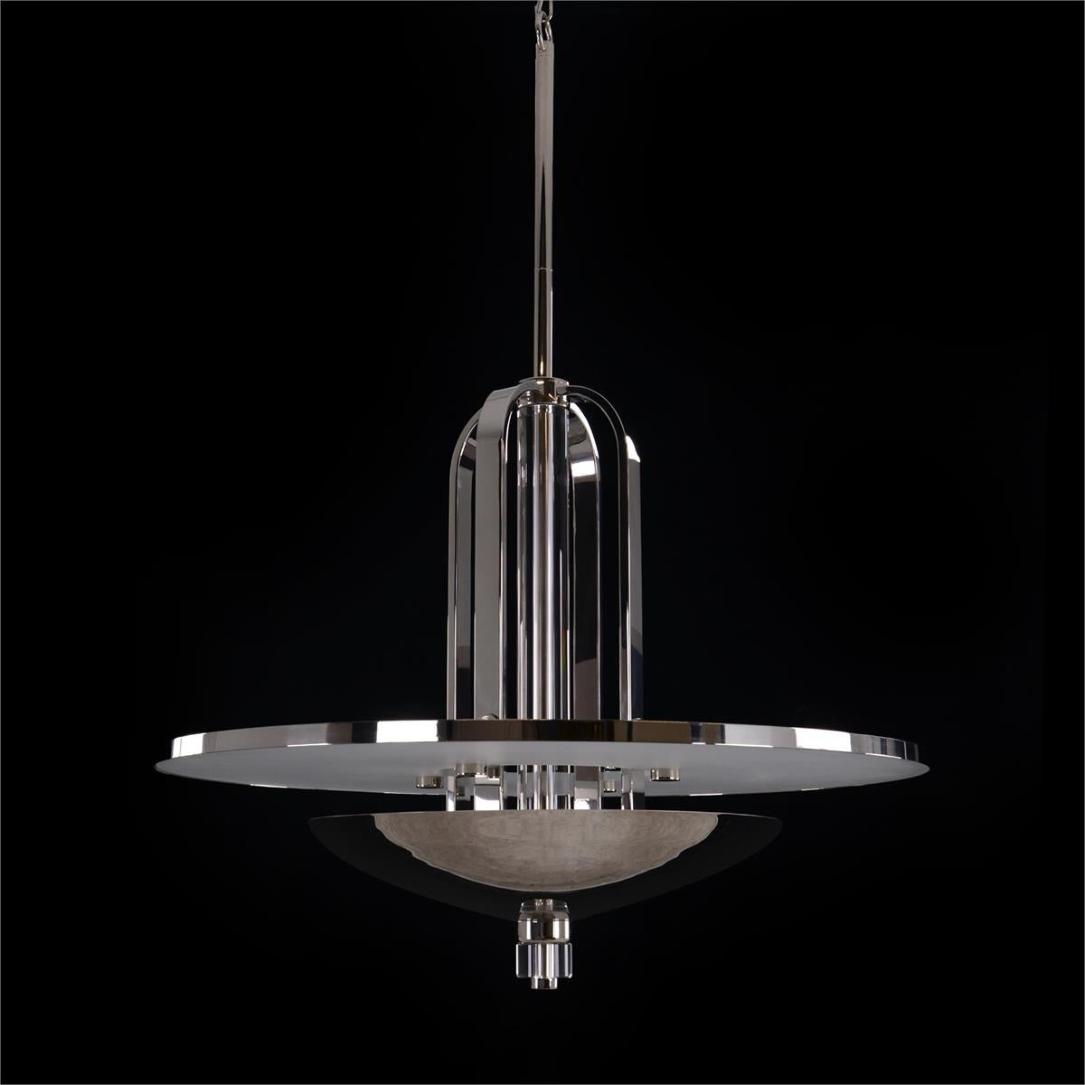 John Richard International Style Eight-Light Cage Pendant