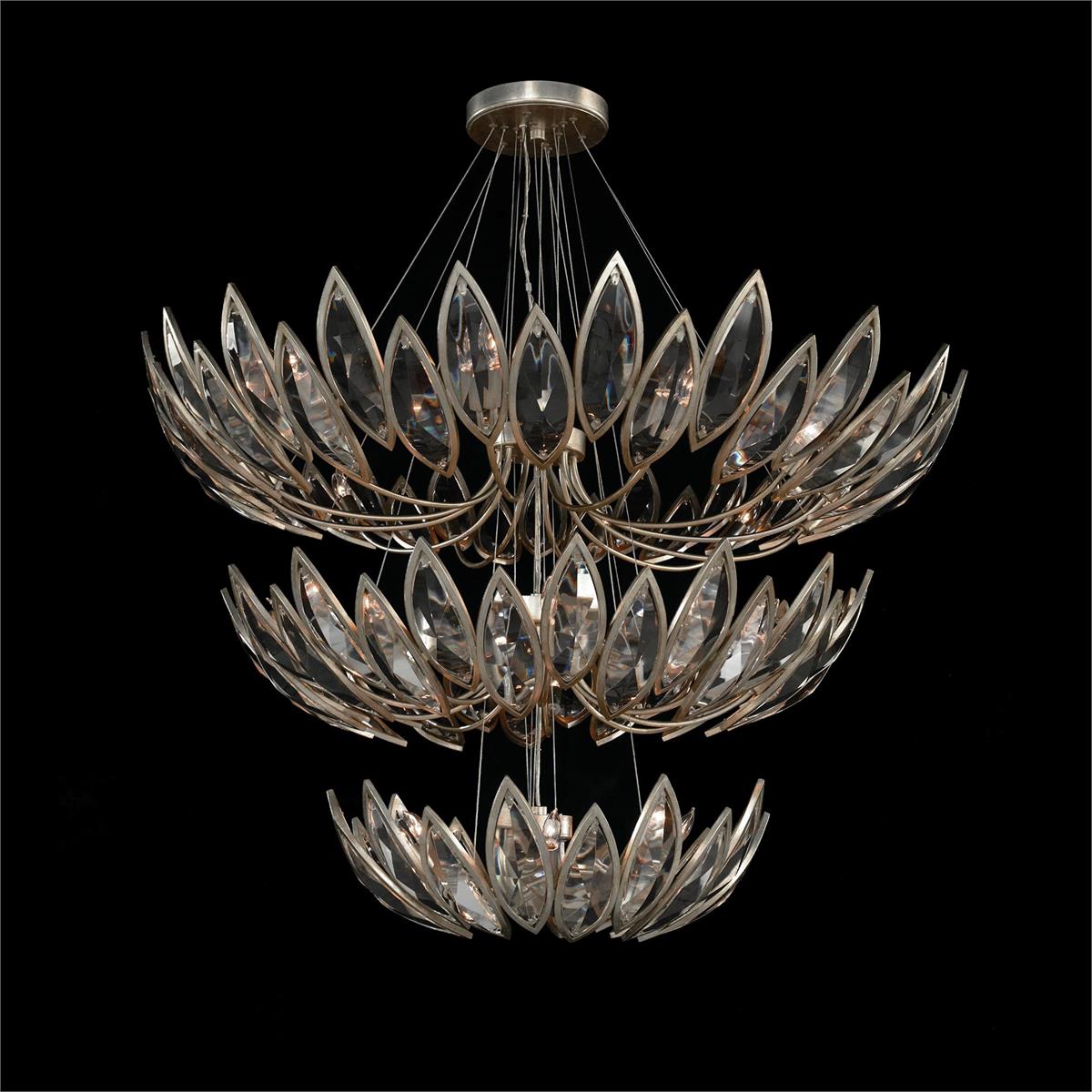 John Richard Petaline Twenty-Seven-Light Three-Tier Chandelier