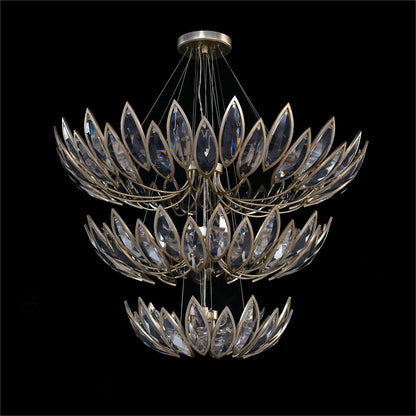 John Richard Petaline Twenty-Seven-Light Three-Tier Chandelier