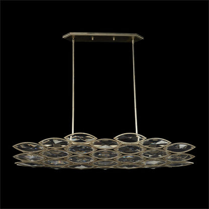 John Richard Petaline Six-Light Horizontal Chandelier