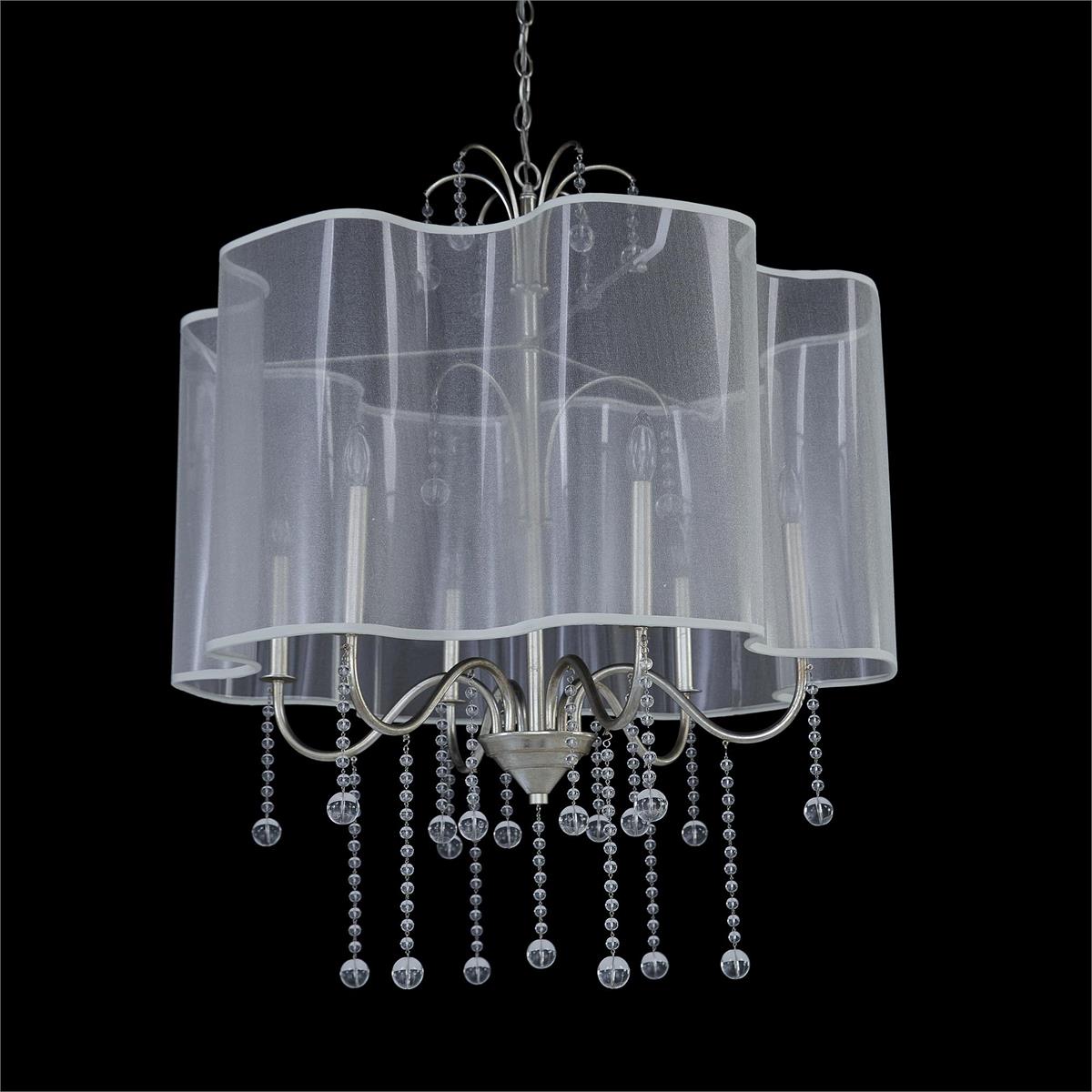 John Richard Antique Parisian Silver Six-Light Chandelier