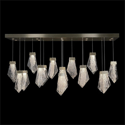 John Richard Lux Twenty-Seven-Light Horizontal Chandelier, Nickel