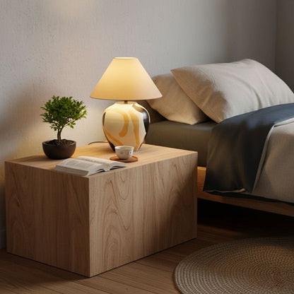 Abstract Pattern Ceramic Table Lamp