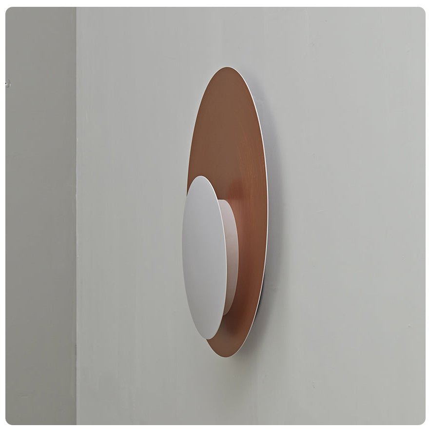 Abstract Circular Crescent Wall Sconce
