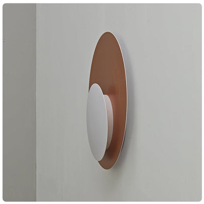 Abstract Circular Crescent Wall Sconce