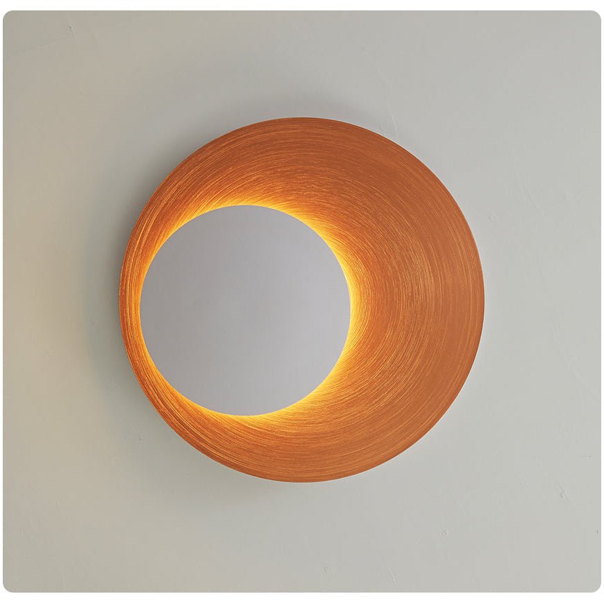 Abstract Circular Crescent Wall Sconce