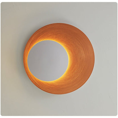 Abstract Circular Crescent Wall Sconce