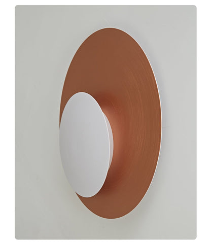 Abstract Circular Crescent Wall Sconce