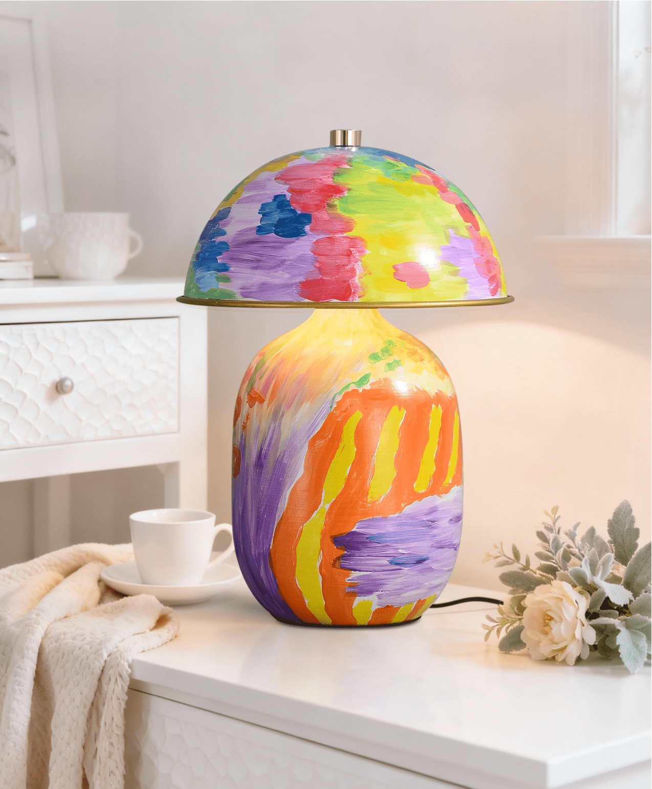 Abstract Mural Table Lamp
