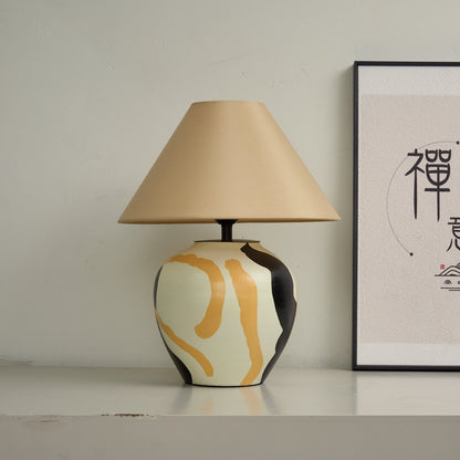 Abstract Pattern Ceramic Table Lamp