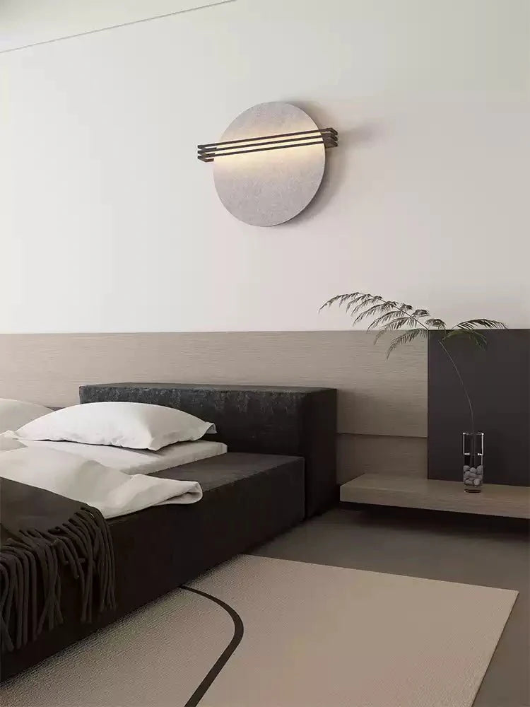 Abstract Sunrise Felt Wall Sconce