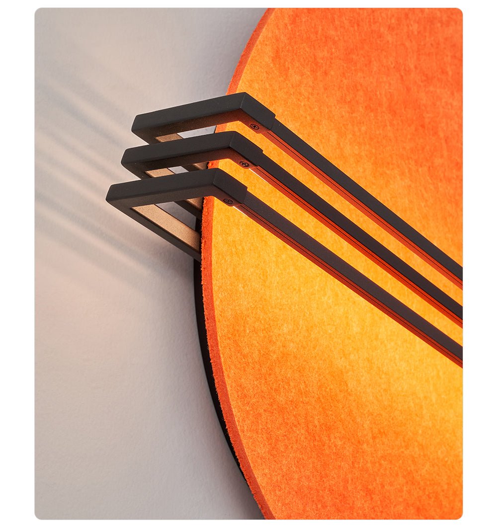 Abstract Sunrise Felt Wall Sconce
