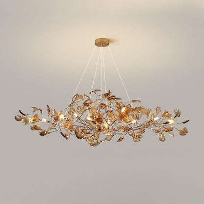 Acrylic Ginkgo Leaf Chandelier