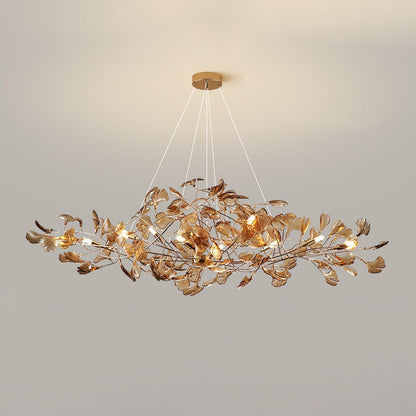 Acrylic Ginkgo Leaf Chandelier