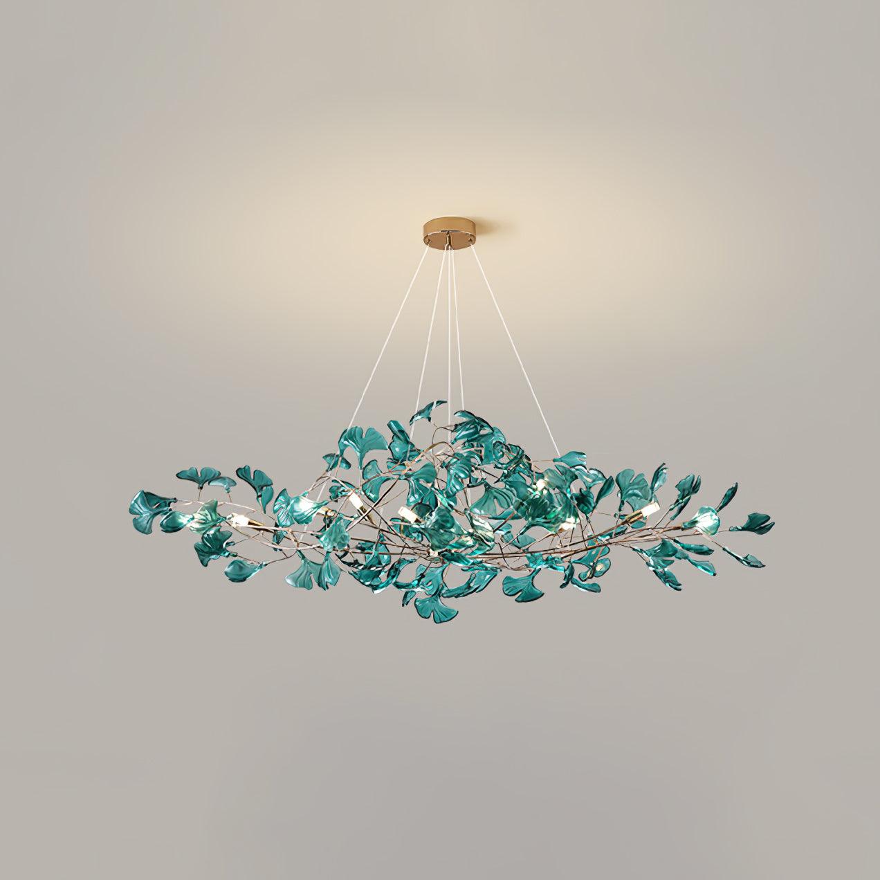 Acrylic Ginkgo Leaf Chandelier