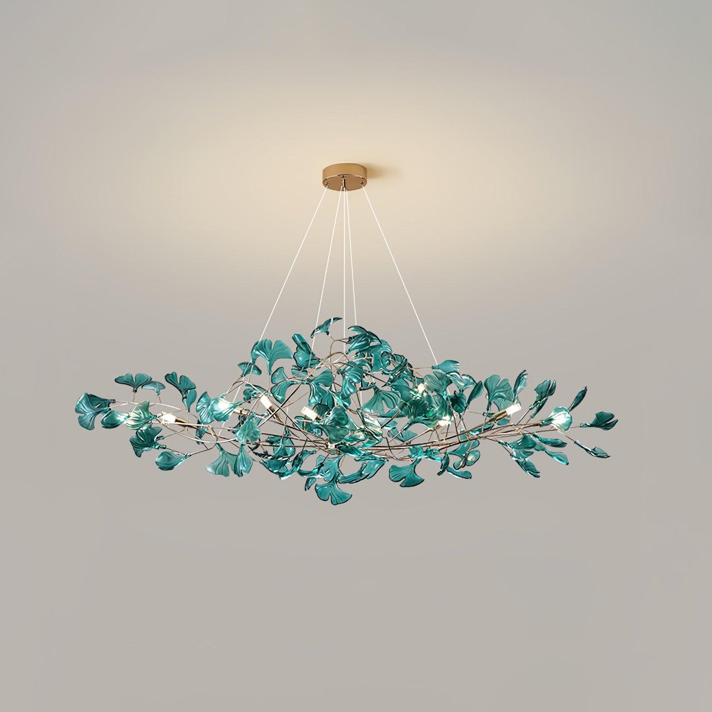 Acrylic Ginkgo Leaf Chandelier