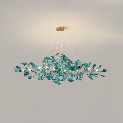 Acrylic Ginkgo Leaf Chandelier