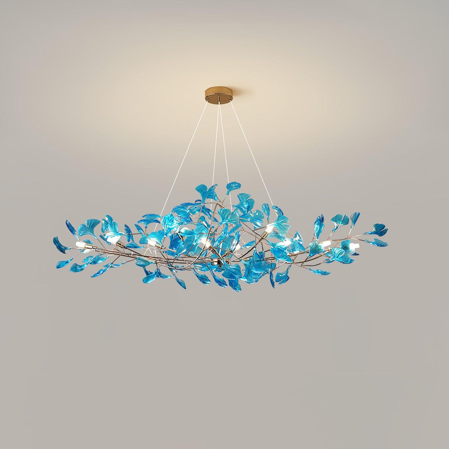 Acrylic Ginkgo Leaf Chandelier