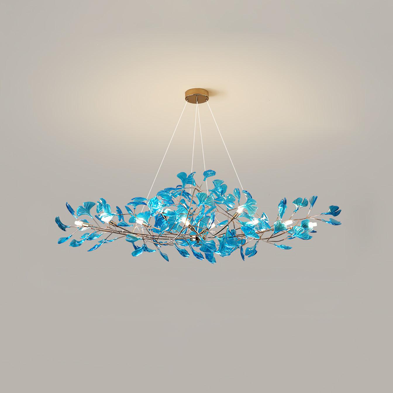 Acrylic Ginkgo Leaf Chandelier