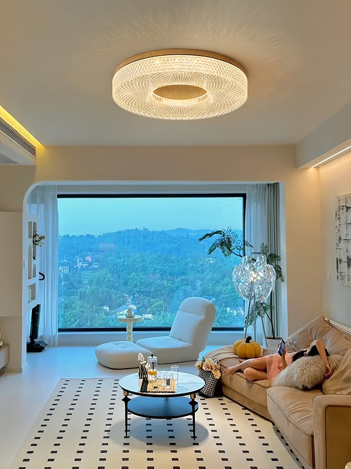 Acrylic Halo Round Ceiling Light