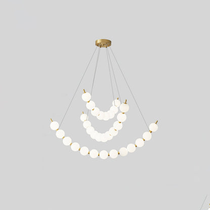 Acrylic Pearls Chandelier