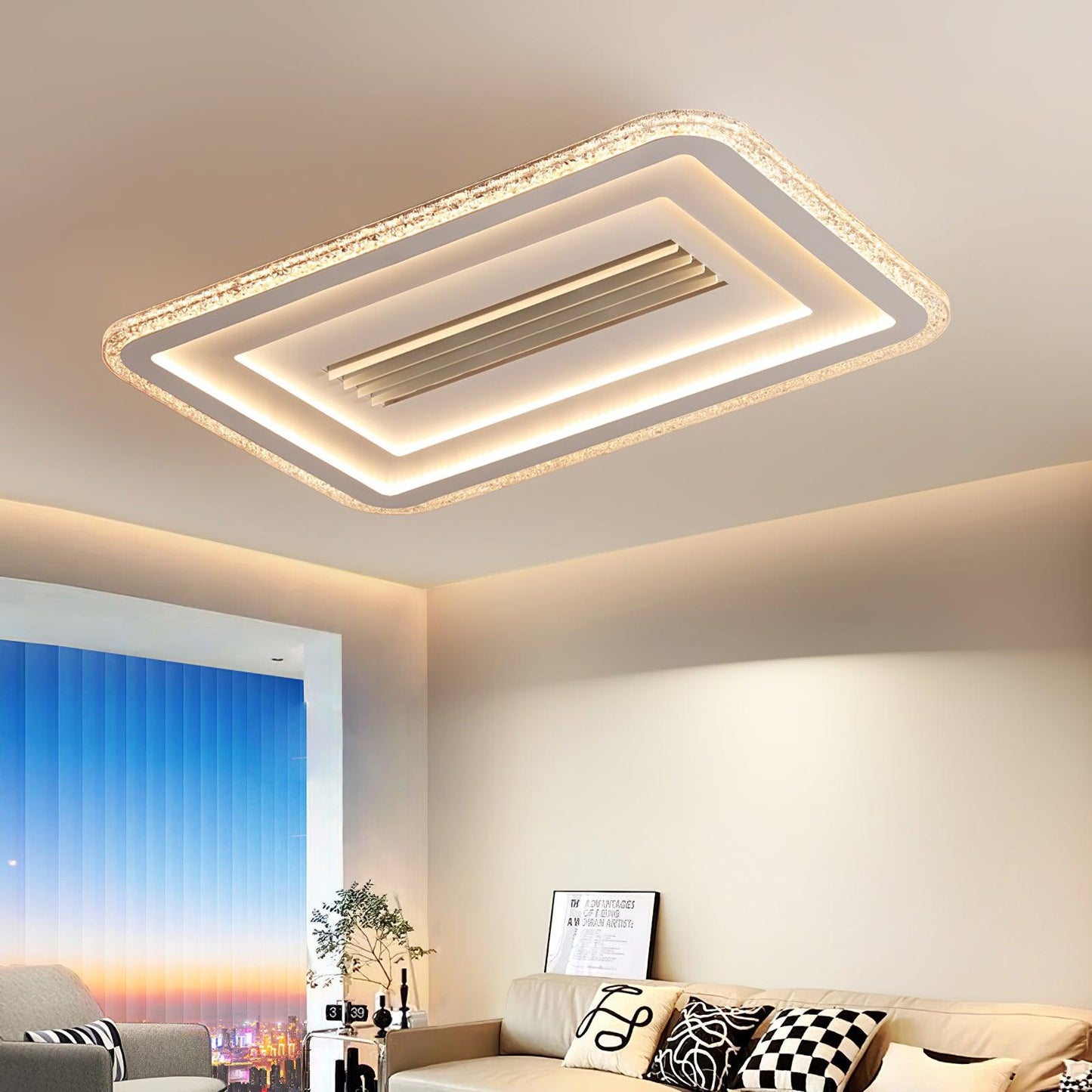 Acrylic Ultrathin Rectangle Ceiling Lamp