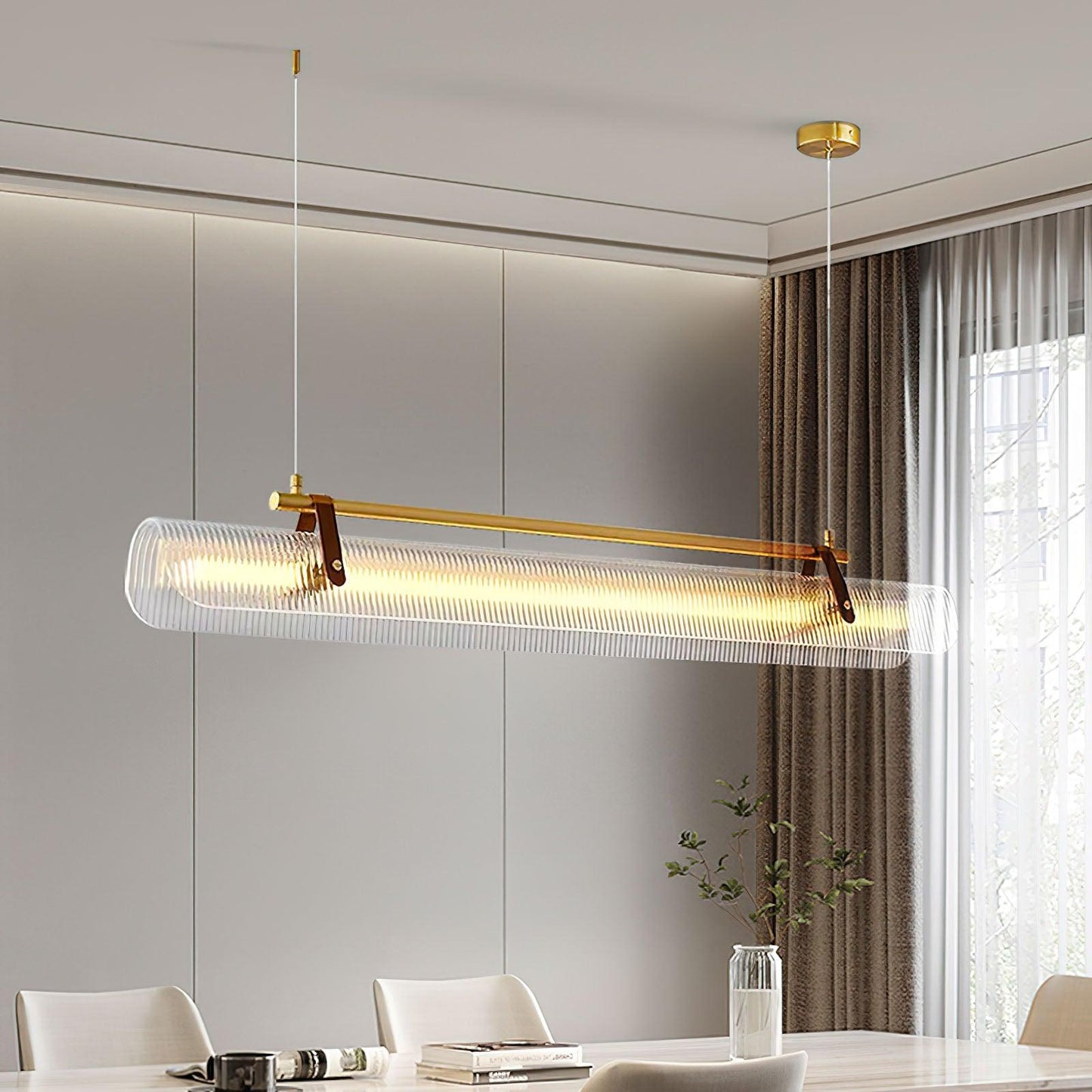 Acrylic Linear Chandelier