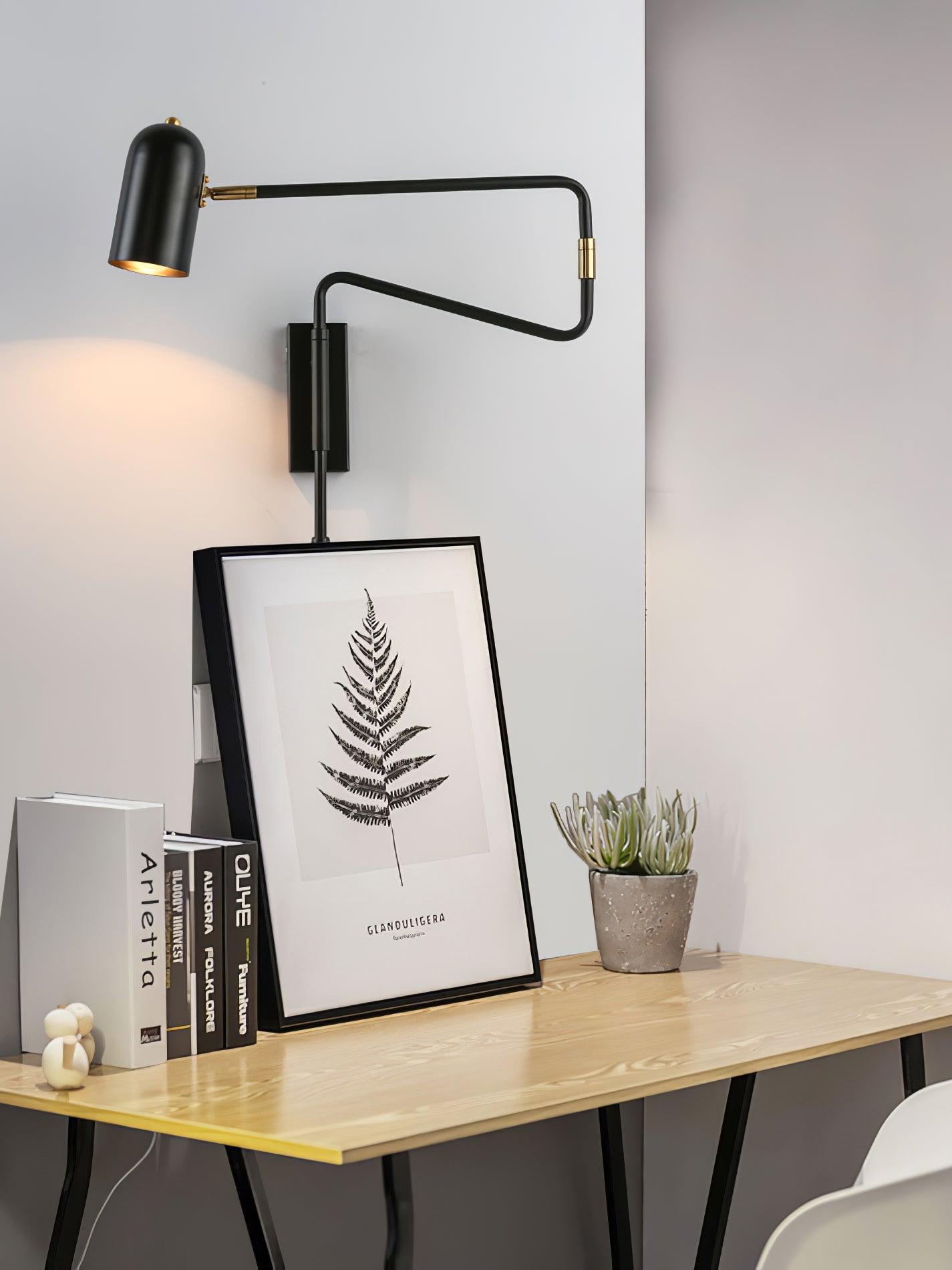 Adjustable Arm Reading Wall Lamp