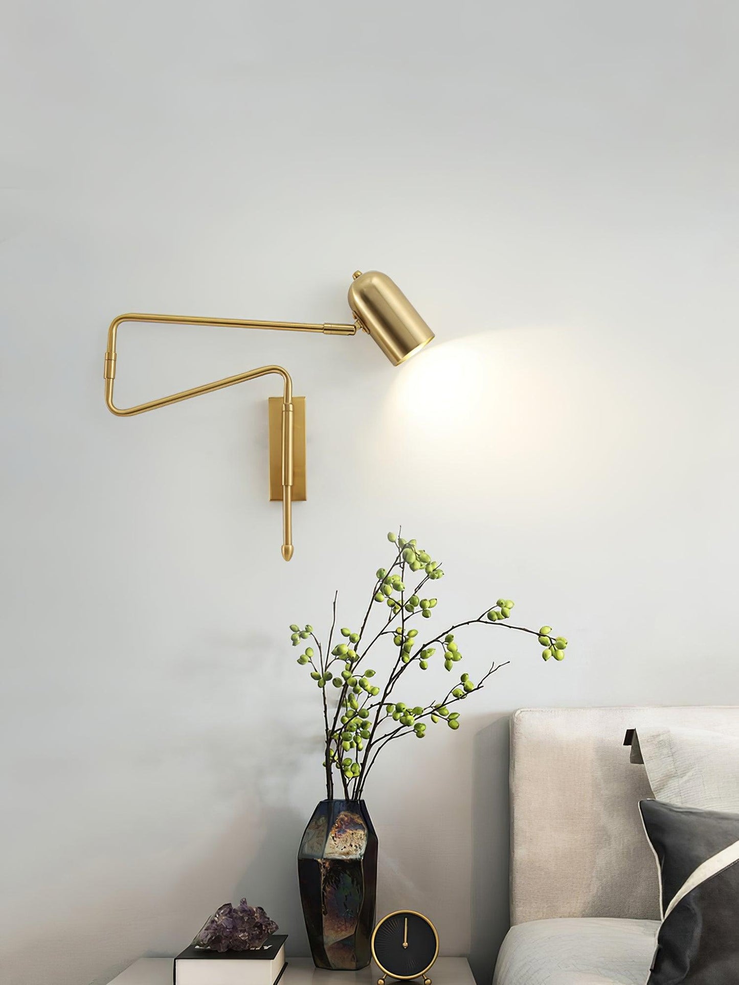 Adjustable Arm Reading Wall Lamp