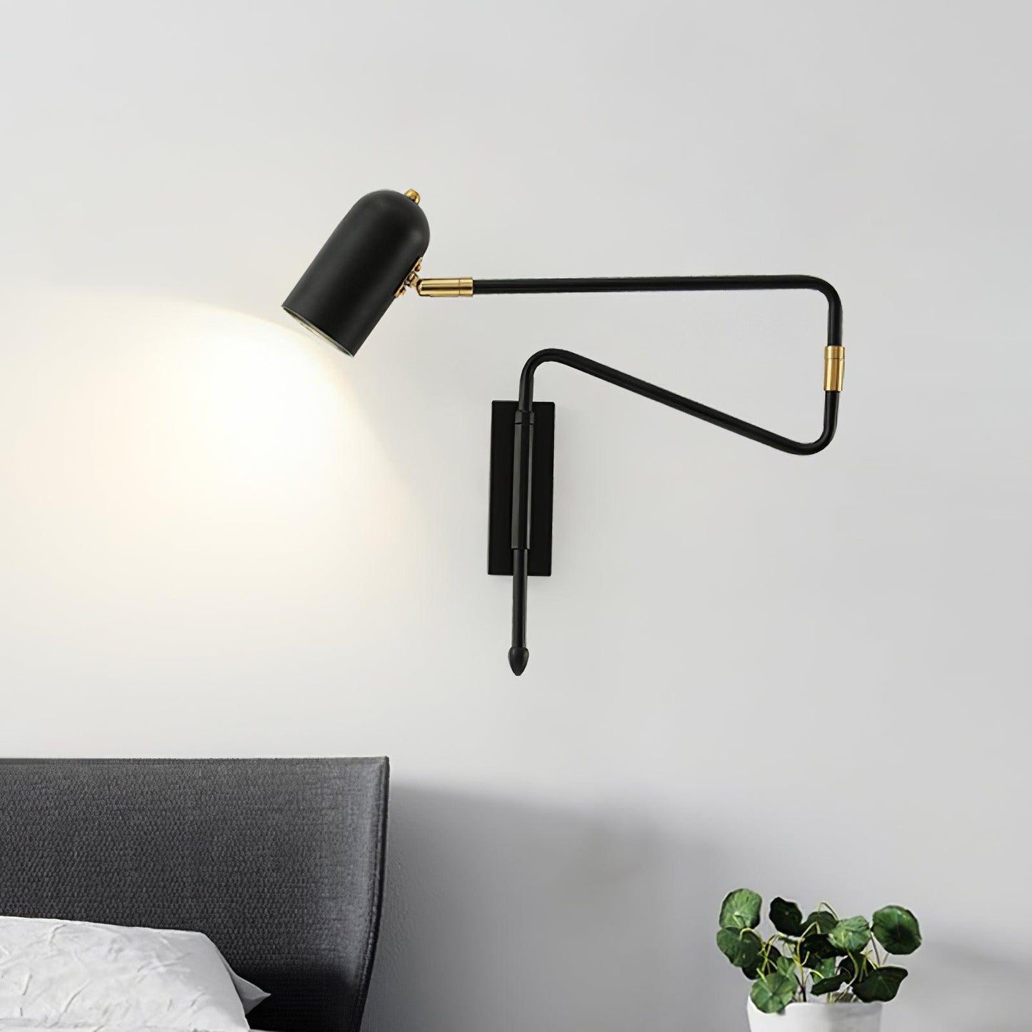 Adjustable Arm Reading Wall Lamp