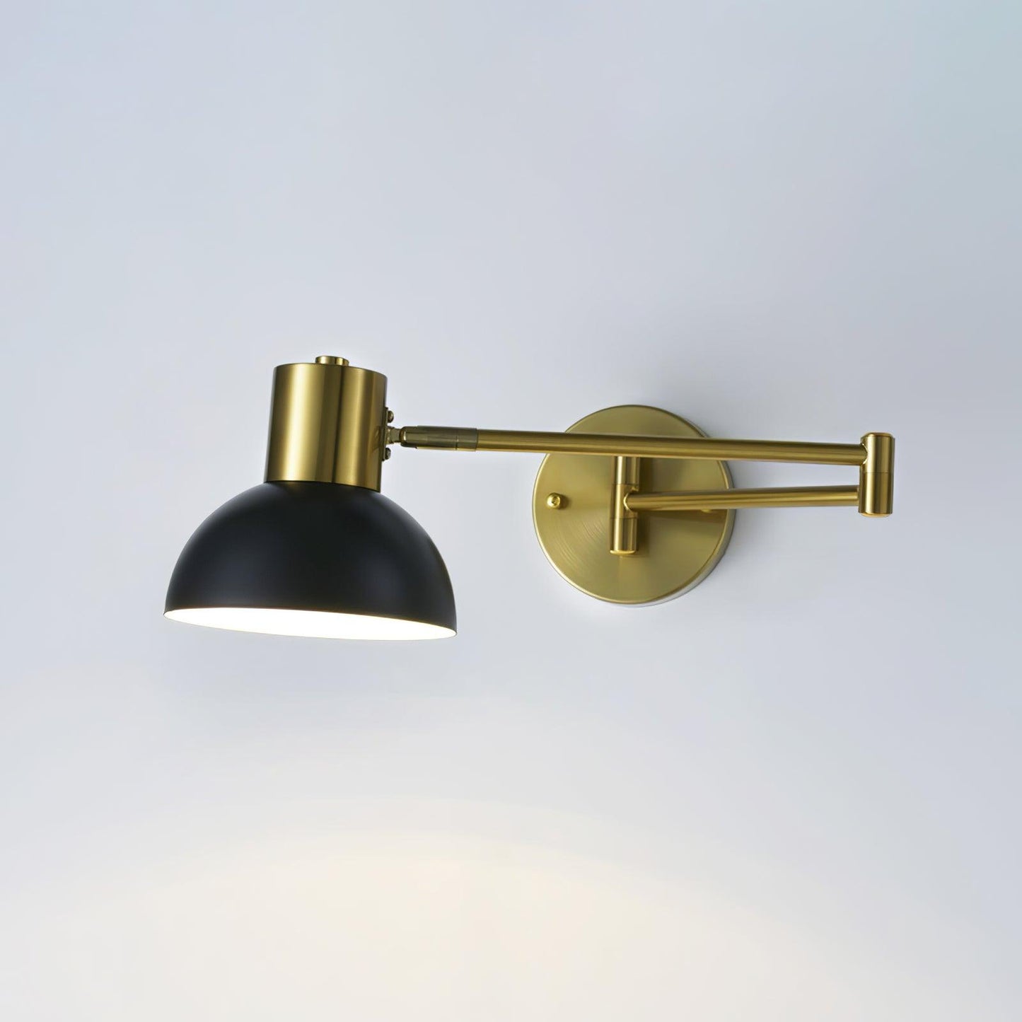 Adjustable Arm Plug In Wall Lamp