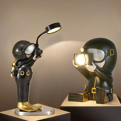 Adventurer Resin Table Lamp