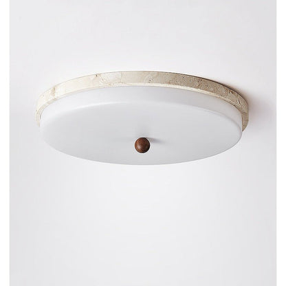 Aeon Travertine Orb Ceiling Light