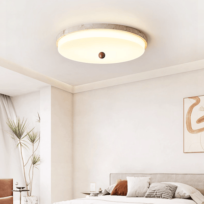 Aeon Travertine Orb Ceiling Light
