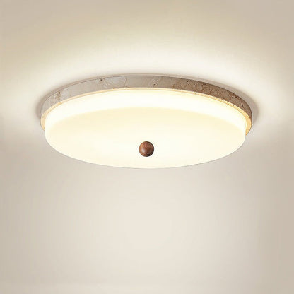 Aeon Travertine Orb Ceiling Light