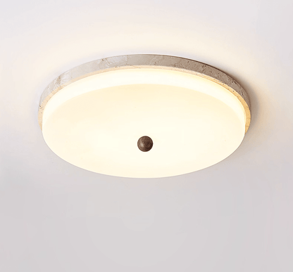 Aeon Travertine Orb Ceiling Light